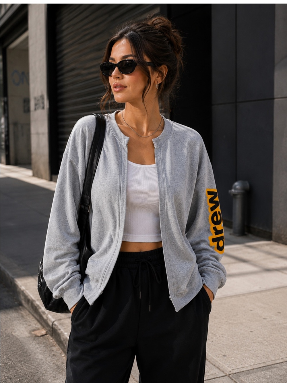 Drew House Streetwear Grey Open Front Grey Cardigan Lightweight Sweatshirt